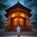 张明远，韩国影视研究专家，在影院放映厅中认真记录观影笔记的年轻男性